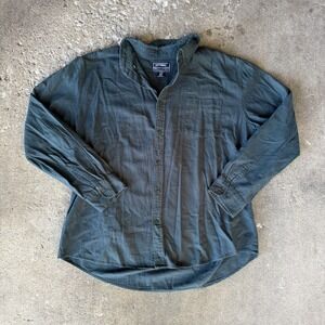 Forest Green Button Up‎ National Outfitters